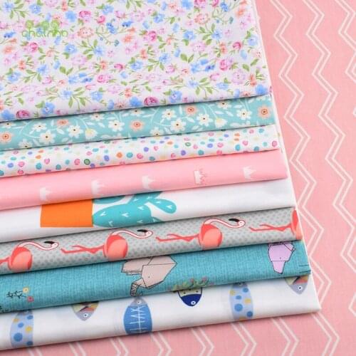 Floral&Cartoon Series,Printed Twill Cotton Fabric, For DIY Sewing Quilting Baby & Childrens Bed Cothes Material