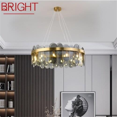 BRIGHT Chandelier Postmodern Pendant Lamp Simple LED Light Fixture for Home Living Dining Room