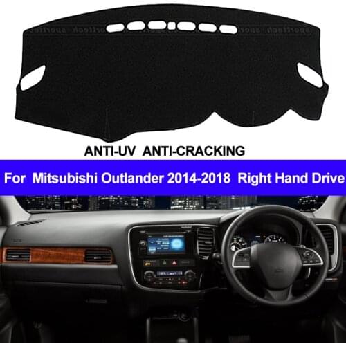 TAIJS For Mitsubishi Outlander 2014 2015 2016 2017 2018 Car Dashboard Cover Dash Mat Sun Shade Pad Carpet Dash Board Anti-UV