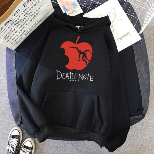 Death Note Hoodies Unisex Student Basic Daily Casual Streetwear Hoodies Men Women Hooded Tops Sweatshirt