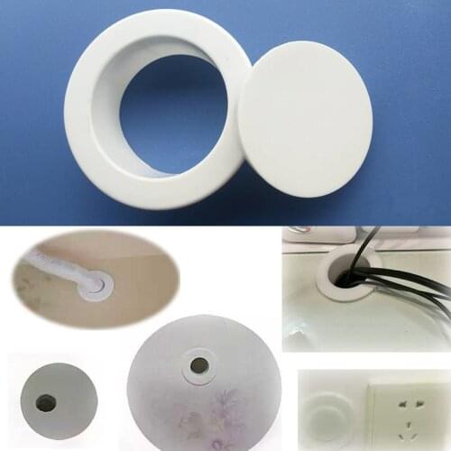 High quality Plastic wall Wire hole cover Air-conditioning pipe plug decorative cover for Home office Hotel Furniture Hardware