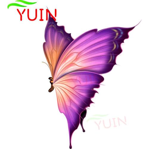 Fun Dream Butterfly Personality Car Sticker Lovely Fine Decal Fashion PVC Motorcycle Decoration Windshield Decals 16*11cm