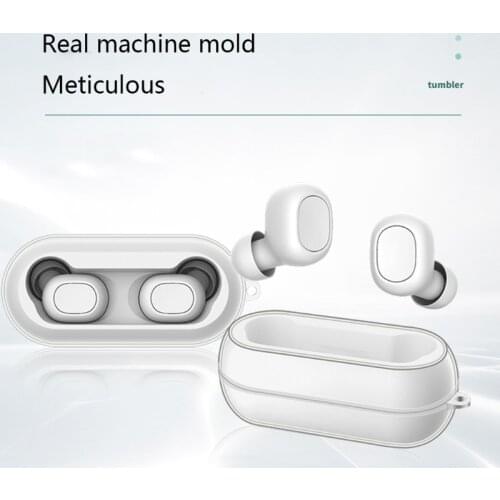 Compatible with QCY T1C Protective Cover Wireless Bluetooth Headset Cover TPU Transparent Soft Shell Scratch-resistant
