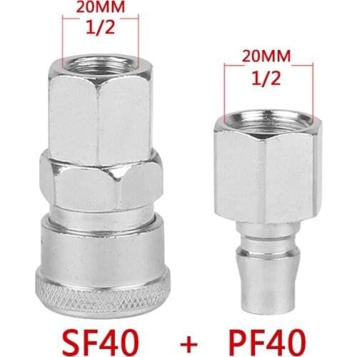1PCS C type Quick connector 1/4" Female BSPT High pressure coupling SF PF 40 work on Air compressor Pneumatic fitting