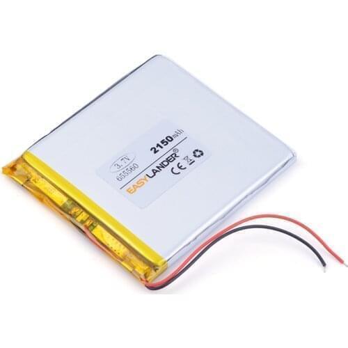 655560 3.7 V lithium polymer battery 2150 mah DIY mobile emergency power charging treasure battery