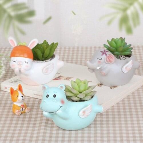 Angel Flower Pot Cartoon Animal Flower Pot Succulent Flower Pot Table Flower Pot Decoration Planters