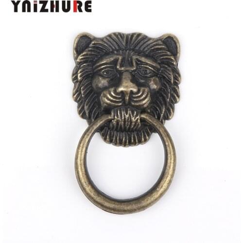 Antique Bronze Drop God beast Pendant 35mm Knobs Pulls Wooden Box Drawer Dresser Knobs Handles for Furniture 1PC