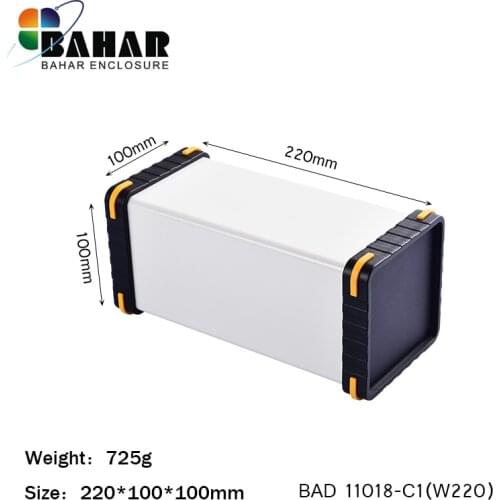 Bahar enclosure 100X100X220MM aluminum case. Electronic equipment instrument box. Metal case.DIY junction box BAD 11018-W220