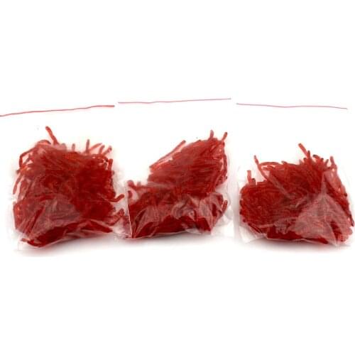 Big Sale 3packs 20g/pack Maggot Grub Worm Fishing Lure Artificial Earthworm Fishing Baits Soft Red Worm Tackle 3cm