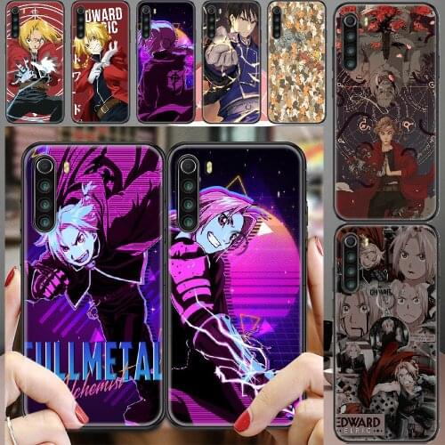 Fullmetal Alchemist Anime Phone case For Xiaomi Redmi Note 7 7A 8 8T 9 9A 9S K30 Pro Ultra black tpu cover 3D bumper fashion