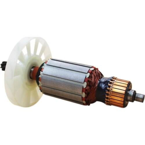 220V Armature Rotor Anchor Motor Suitable for Makita 0810 Replacement 7 Tooth Electric Hammer