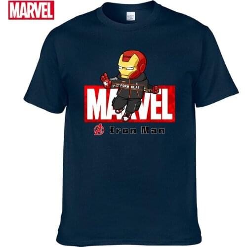 Marvel The Avengers Tony Stark Iron Man Short sleeve tee fashion mens t-shirts 2021 Summer T-shirt cotton graphic t shirts #31