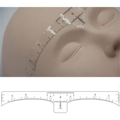 10/50/100 Pcs New Tattoo Measurement Rulers Sticker Disposable Accurate Ruler Permanent Makeup Tebori Eyebrow Shaping Tools