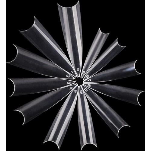 600pcs Manicure Fake Nails Tips White Full Card Nail Art Display Practice Acrylic UV Gel Varnish Tool Manicure