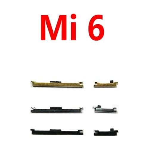 New Side Key Power On Off and Volume Buttons Keys Replacement Parts For Xiaomi Mi 6 Mi6