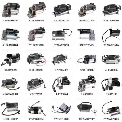 Any models brand new made in china air suspension pumps air compressor air pump fit to mercedes/audi/BMW /land- rover