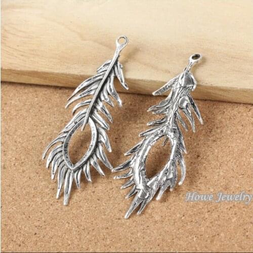 Wholesale 6 pcs ancient silver Hollow out leaves Pendant alloy DIY Fashion charm Bracelet Necklace Jewelry accessories 20105
