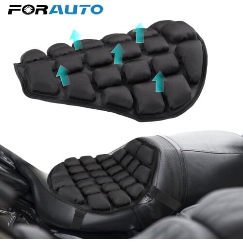 Motorcycle Air Seat Cushion Pressure Relief Ride Seat Cushion Cool Seat Cover Inflatable Air Pad Universal Decompression Saddles