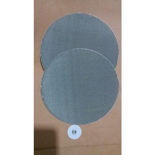 R150mm/R180mm diameter filter discs/80 mesh dutch weave wire mesh discs/ customized filter value/MOQ 500 pcs