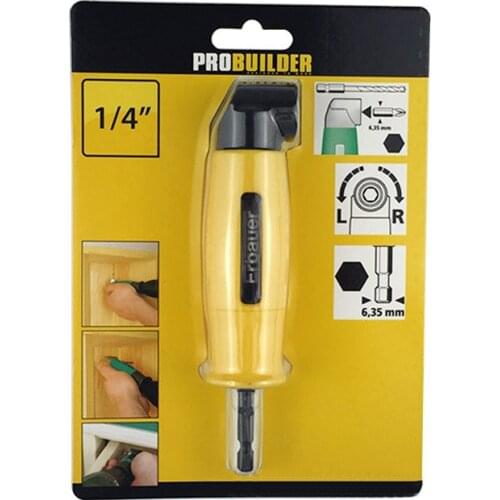 90 Degree Corner Angled Drill Bit Adapter Right Angle Screwdriver Driver Reversible Ratchet Labor-saving Batch Bender Cornerer