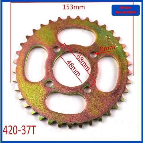 Rear Sprocket 420 37T 48mm 37 Tooth Chain For Chinese ATV Quad Pit Dirt Bike Motorcycle Motor Moped free shipping