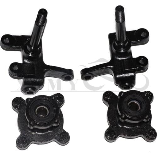 1SET steering support steering knuckle spindle with wheel hub, suitable for 110cc 125cc 150cc Chinese ATV Bull Bull ATV Kart