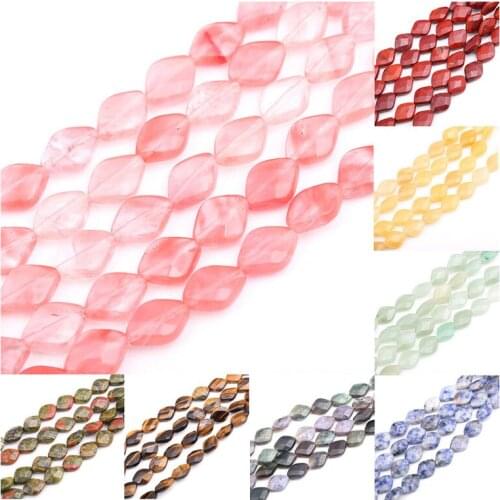 10*12mm Natural Stone Colorful Agate Topaz Tiger Eye Oval Section Loose Spacer Bead for Jewelry Making DIY Bracelet Necklace 15"