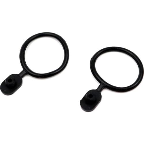 2pcs 22mm Flashlight 3.5mm DC Charging Hole Dust Plug Waterproof Cap Ring Charging Port Dustproof Dust-proof Plug Cap Cover