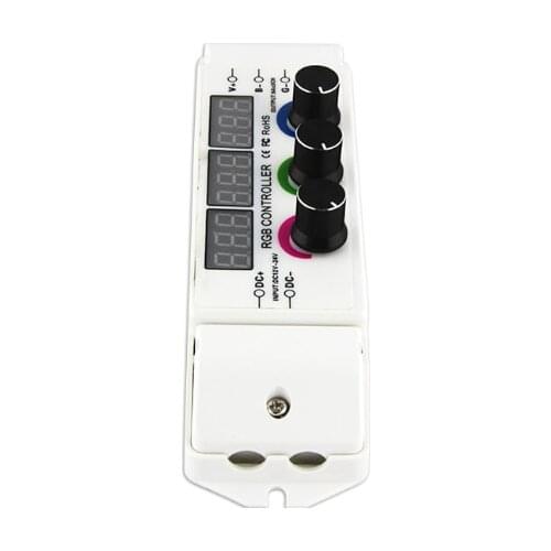 3 channel rotary knob led dimmer diy rf remote control rgb led strip controller wireless rgb controller