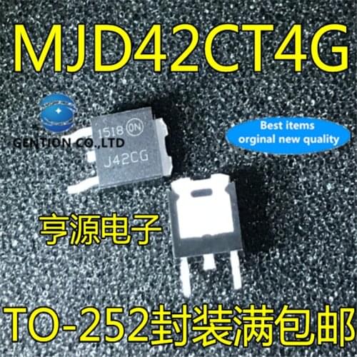 50Pcs MJD42CT4G J42CG J42C TO-252 in stock 100% new and original