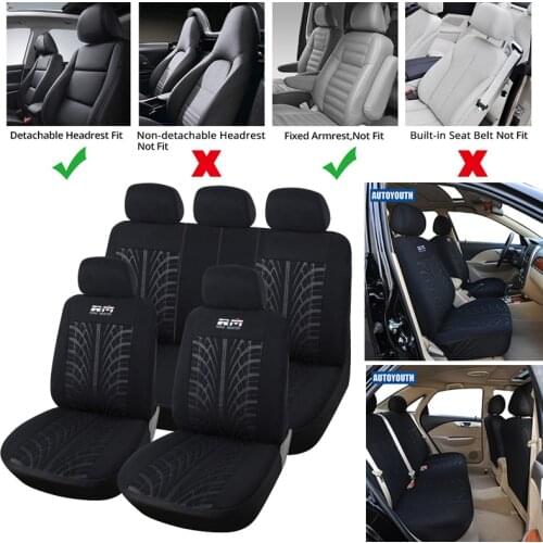 New Arrival Looped Fabric Full Car Seat Cover Universal Fit Most Brand Vehicles Seat Covers Black Car Seat Protector For peugeot