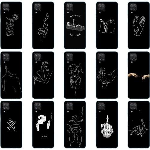 For Samsung A12 Case 6.5 inch Soft TPU Silicon Back Phone Cover For Samsung Galaxy A12 Galaxy A12 A 12 SM-A125F a125 Bags Bumper