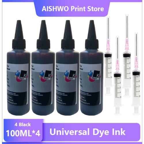 X1 Black Universal 100ml Refill Dye Ink Kit for Epson for Canon for HP for Brother All Model Printer ink CISS Ink Voor inkt Tank