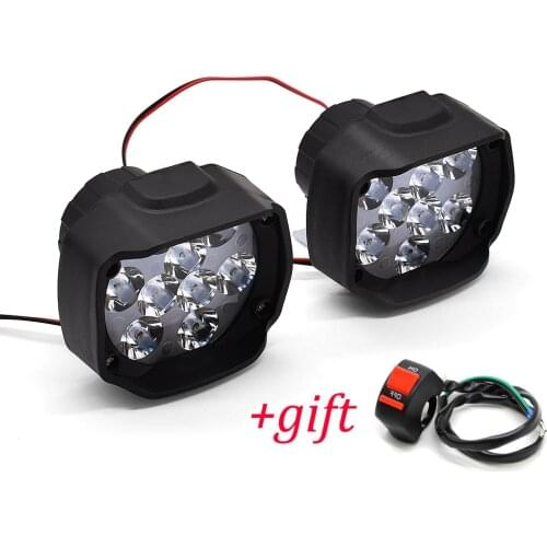 DC 12V Motorcycle Lamp LED Driving Headlight Fog Light Auxiliary Light For Honda MSX 125 CB650R CB125R XADV X ADV 750 X11 ST1300