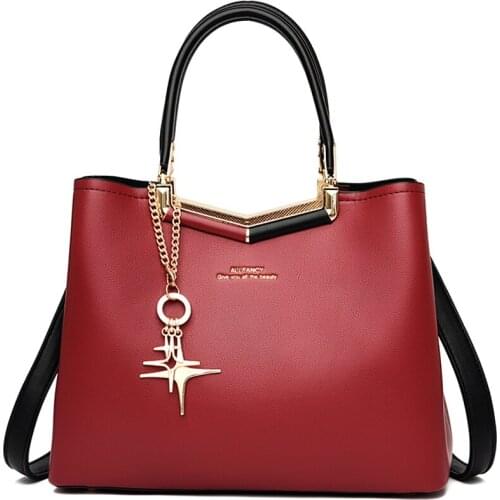 Designer Handbags High Quality Fashion Tote Bag Ladies PU Leather Large Capacity Messenger Bags for Women Casual Shoulder Bag