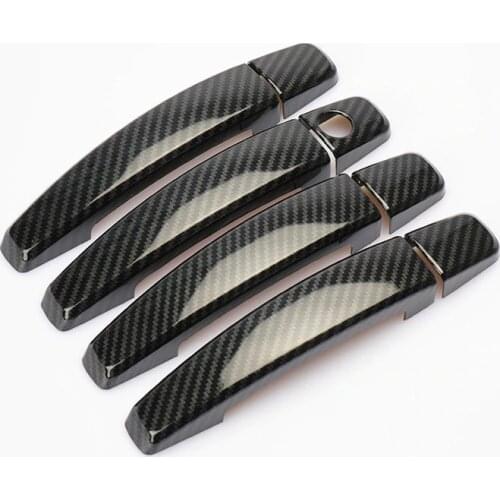 For Chevrolet Orlando 2011 2012 2013 2014 2015 Chrome Carbon Fiber Car Door Handle Cover Trim Stickers Styling Accessories
