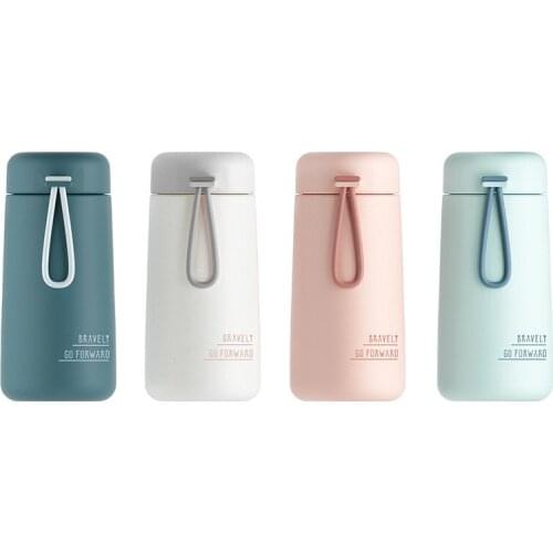 270ml Double Stainless Steel Coffee Thermos Mug with Non-slip Case Car Vacuum Flask Travel Insulated Bottle Cute Tumbler Bottle