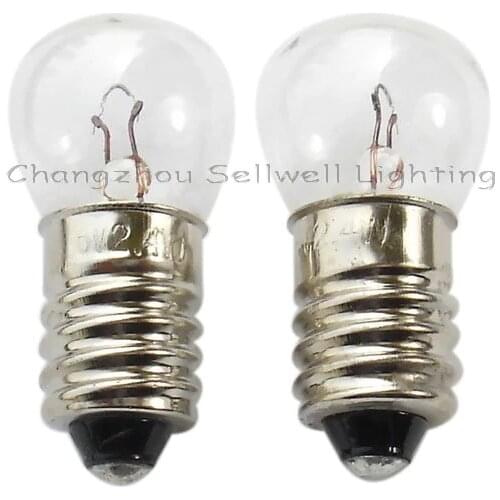 Perfect! 1000 Picecs/lot E10 G14 6v 2.4w Miniature Lamp Bulb A064