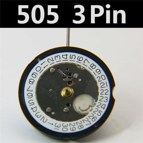 Quartz Watch Movement For Ronda 505 Watch Repair Parts Date At 3' Date at 6' Watch Movement with Battery Adjusting Stem