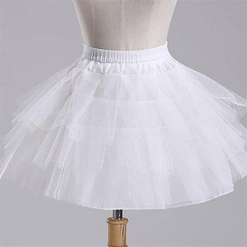 New Children Petticoats for Formal/Flower Girl Dress Hoopless Short Crinoline Little Girls/Kids/Child Underskirt 2020