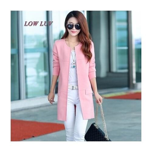 Spring new plus size womens sweater Coat cardigan jacket Korean long long-sleeved sweater women shawl Coat