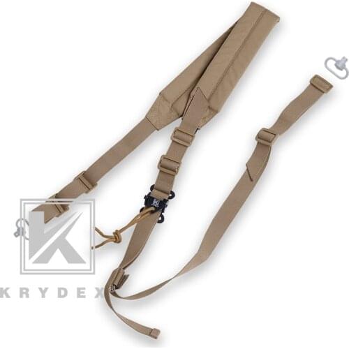 KRYDEX Tactics Rifle Fixing Wide Padded Sling Outdoor Shooting Hunting Adjustable Quick Detach Firearms Wide Padded 2 Point Belt
