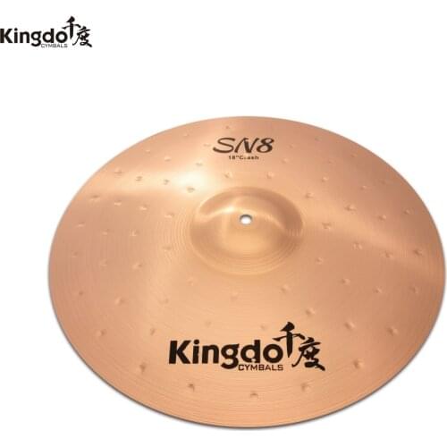 Kingdo B8-SN8 series 18"crash cymbal for drums