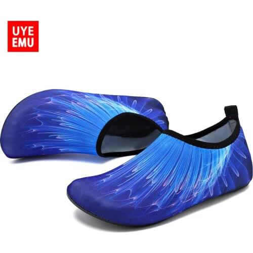 UYEEMU Wading Shoes Men And Women Fitness Running Snorkeling Swimming Quick-Drying Hiking Rafting Surfing Beach Shoes Size 34-47