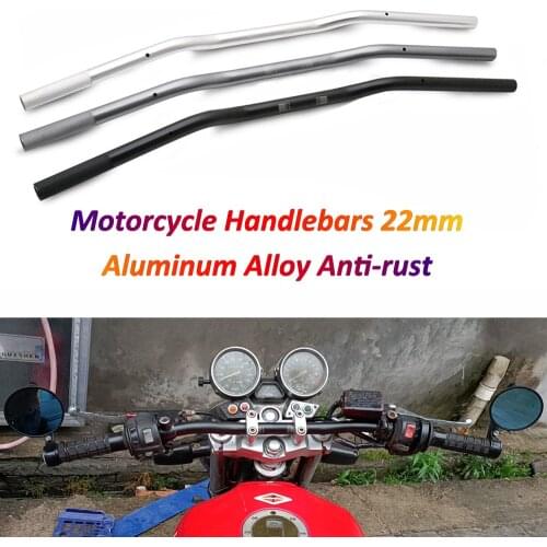 Universal 22mm Motorcycle Handlebar Motorbike Chopper Cruiser Bobber Aluminum Handlebar Scooter Retro Handle Bar Vintage Bars