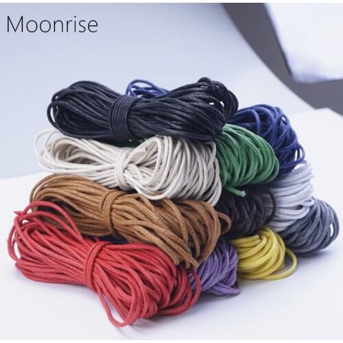 2mm 10m/32.8ft Waxed Cotton Cord Beading Cord Waxed String Wax Cording Cord for Jewelry Making and Macrame Supplies HK056