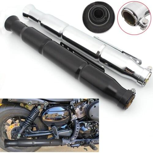 Motorcycle Exhaust Part For Harley Cafe Racer Bobber Chopper Retro Exhaust Muffler Pipe Vintage Exhaust Tip Tail Tube Silencer