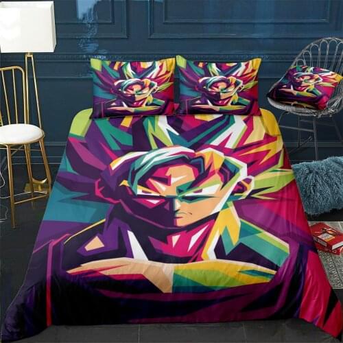 Goku Duvet Cover Comfortable Quilt Home Decora Design Universal Bedding Set Bedclothes+Pillowcase 3pcs