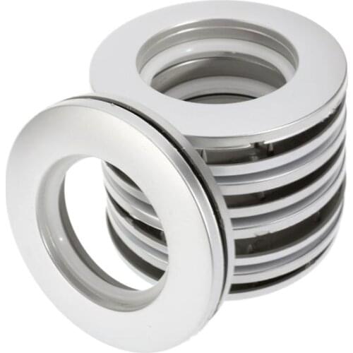 50pcs Anti-rust Curtain Silencer Ring Silver Curtains Grommet Top Eyelets Built-in Nanoscale Silencing Ring Curtain Accessories