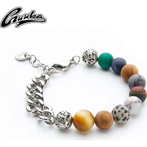 GUUKA Tidal PlanetAry Couple Bracelet Male and Female Helolo with street hip-hop hundred ins planet bracelet